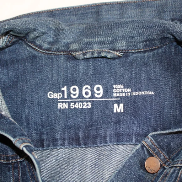 Gap 1969 Drop Pocket Yosemite Retro Modern Jacket Women's Medium Blue Denim Jean - Picture 8 of 9